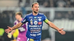 Dauerbrenner Tobias Kainz jubelt seit 2018 in Hartberg.