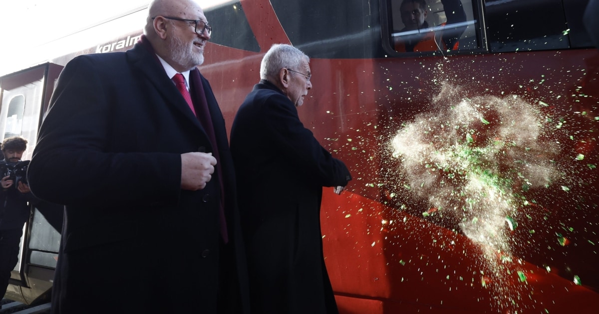 Koralmbahn-Start: Feierlaune mit Schrecksekunde