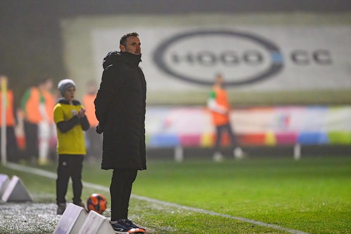 Co-Trainer Martin Schneider stand für den gesperrten Lustenau-Coach Markus Mader im letzten ...