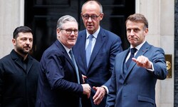 Der ukrainische Präsident Wolodymyr Selenskyj nach Beratungen mit dem britischen Premier Keir ...