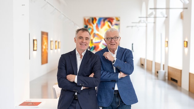 Sohn und Vater: Die Wiener Kunsthändler Alexander (li.) und Herbert Giese.