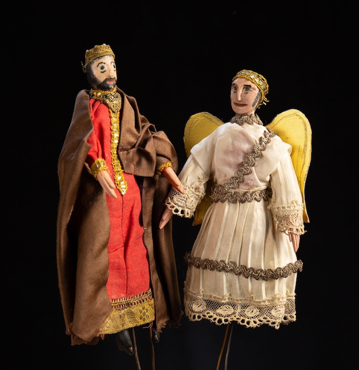 Die Stabpuppen des St. Pöltner Krippenspiels . . .