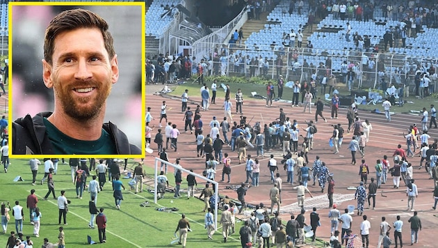 Pure chaos on the occasion of Lionel Messi's visit