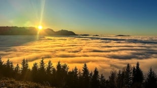 Nur wer das Glück hat, in höheren Lagen zu wohnen, kann herrlichen Sonnenschein genießen.
