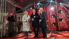 Bürgermeister Andreas Rabl (MItte) bei der Ehrung in Vilnius