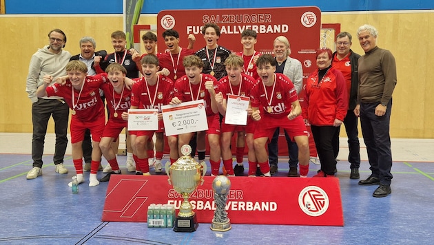 Grenzenloser Jubel bei Seekirchens Futsalern.