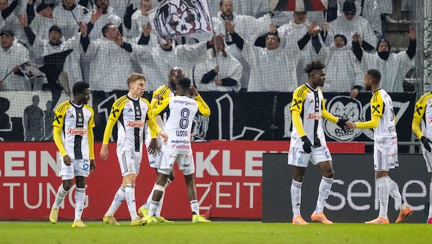 Celebration at LASK: The Linzers celebrated their seventh win in the last eight games.
