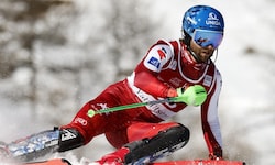 Marco Schwarz zeigte in Val d‘Isere auf.