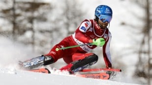Marco Schwarz zeigte in Val d‘Isere auf.