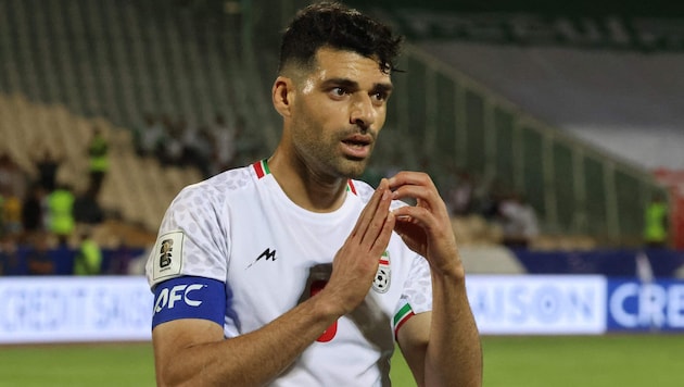 Iran-Kapitän Mehdi Taremi muss weiterhin um seine WM-Teilahme bangen.