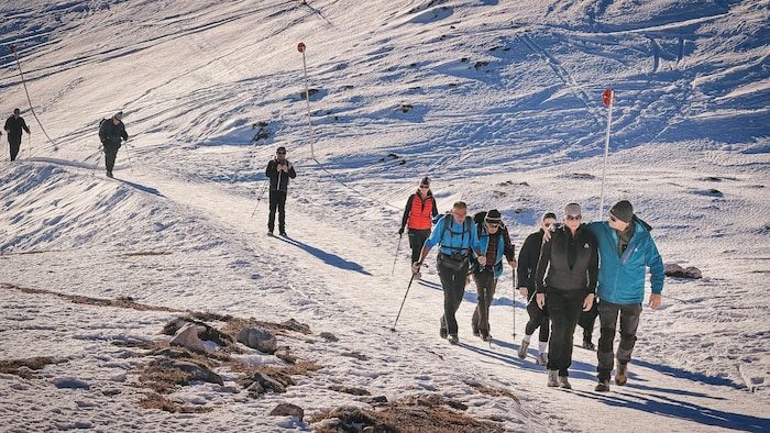 Ob jung oder alt, geübter Berggeher oder stiller Genießer – die Adventwanderung begeistern ...