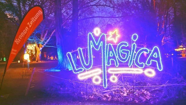 Lichterpark Lumagica und die „Kronen Zeitung“ – ein perfektes Team.
