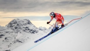 AFP/FABRICE COFFRINI Michelle Gisin stürzte im Training von St. Moritz schwer.