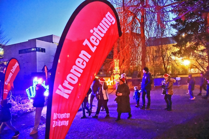 Die „Krone“ als Wegweiser am vergangenen Samstag.