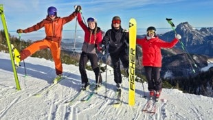 Am Feuerkogel freuten sich Skifahrer am Wochenende über Sonnenschein.