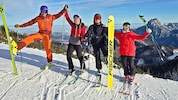 Am Feuerkogel freuten sich Skifahrer am Wochenende über Sonnenschein.