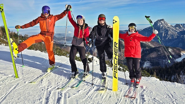 Am Feuerkogel freuten sich Skifahrer am Wochenende über Sonnenschein.