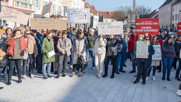 Im Vorjahr wurde in Bad Radkersburg gegen das Aus für die Orthopädie protestiert.