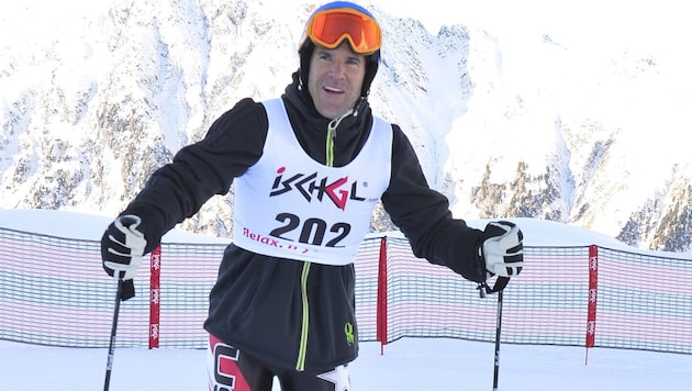 Tommy Haas gewann erst das Promi-Skirennen der Ischgl Trophy, ehe er im Finale des Tennisevents ...