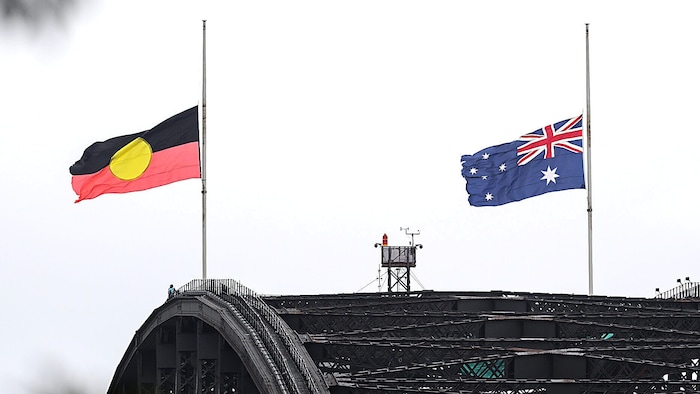 Trauer in Australien: Die Flaggen wurden auf halbmast gesetzt.