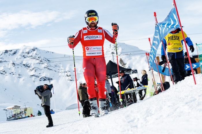 Beim Weltcupstart in Val Thorens war Claudio Andreatta als Vorläufer mit von der Partie.