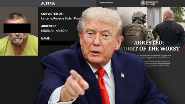 Die martialische Internet-Schlagzeile mit den „schlimmsten Tätern“ unter illegalen Einwanderern ...