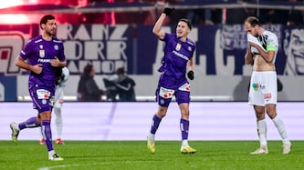 Die Wiener Austria dreht das Spiel gegen Sturm Graz.