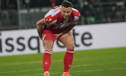 Marko Arnautovic testet mit seinem Klub Roter Stern gegen Red Bull Salzburg.