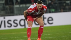 Marko Arnautovic testet mit seinem Klub Roter Stern gegen Red Bull Salzburg.