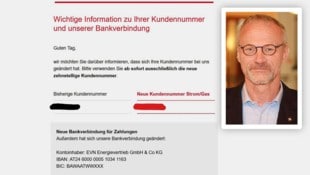 EVN-Sprecher Stefan Zach klärt auf, was es sich mit der Nachricht auf sich hat. 