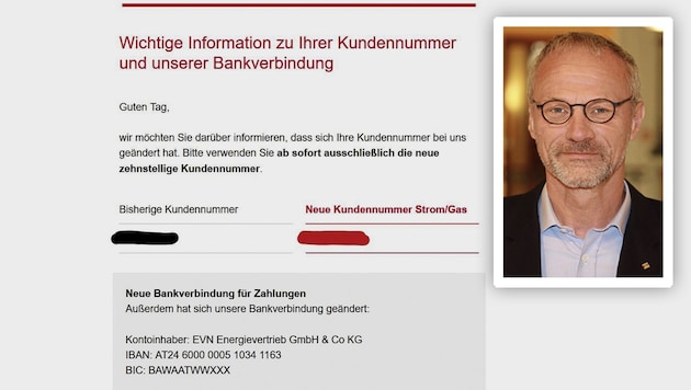 EVN-Sprecher Stefan Zach klärt auf, was es sich mit der Nachricht auf sich hat.