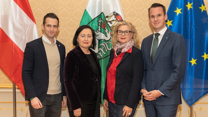 Klubobmann Lukas Schnitzer (ÖVP), Bildungsdirektorin Elisabeth Meixner, Alexandra Nagl (A 6), ...