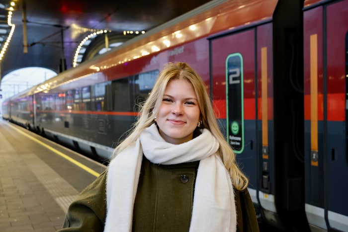 „Heute bin ich zum ersten Mal auf der schnellen Strecke gefahren“, sagt die Modeschülerin ...