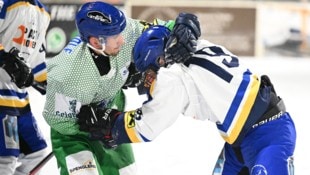 Hermann Sobe Killian Huber (re.) und Leisach bekamen im Heimspiel von Virgen mit Martin Rudolf ordentlich ...