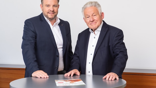 Landesgeschäftsführer Franz Ebner (links) und OÖ-Landesobmann Josef Pühringer