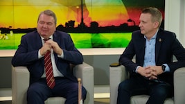 WFV-Präsident Robert Sedlacek (li.) und Johannes Dobretsberger (re.) können mit dem Jahr 2025 ...