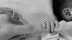 Mit diesem Bild veröffentlichte Ex-Bulle Max Wöber die Baby-News.