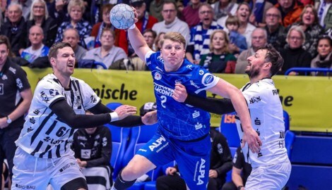 Team-Star Lukas Hutecek im Hit gegen Kiel.