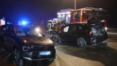 Beide Fahrzeuge wurden schwer in Mitleidenschaft gezogen