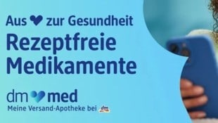 Medikamente wie Schmerzmittel kann man in Deutschland ab Dienstag auch online bei dm kaufen.