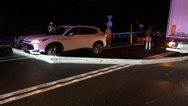 Die Unfallstelle auf der S16.