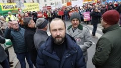 Max Lercher (SPÖ) bei der Spitalsdemo am Dienstag in Graz 