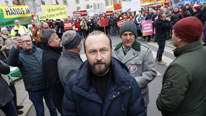 Max Lercher war auch bei der Demonstration.