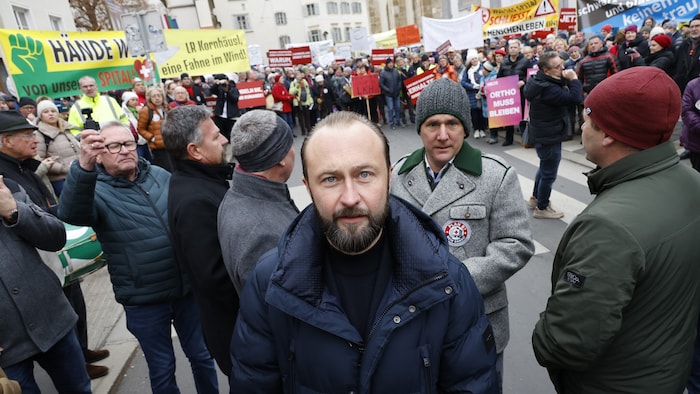 Max Lercher war auch bei der Demonstration.