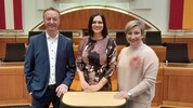 Die Landtagspräsidenten Tschürtz, Eisenkopf und Schlager.