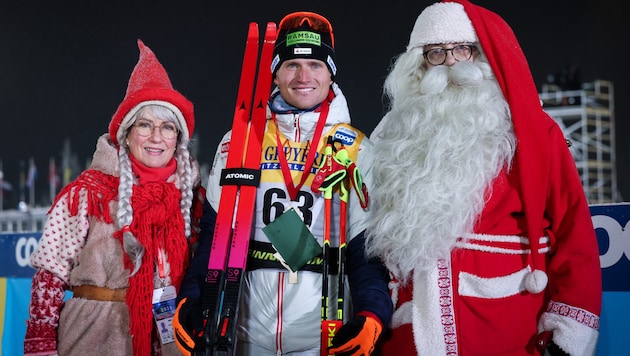 Von Vermeuelens drittem Platz in Ruka war sogar der Weihnachstmann verblüfft