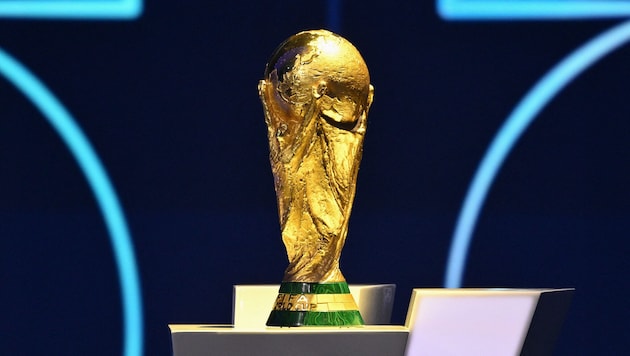 Der heiß begehrte WM-Pokal