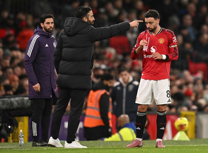 Ruben Amorim (l.) und Bruno Fernandes