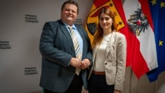 ÖVP-Klubobmann Bernd Strobl und Landtagsabgeordnete Carina Laschober-Luif.