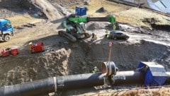 Die 6,1 Kilometer lange Druckrohrleitung wurde fertiggestellt.